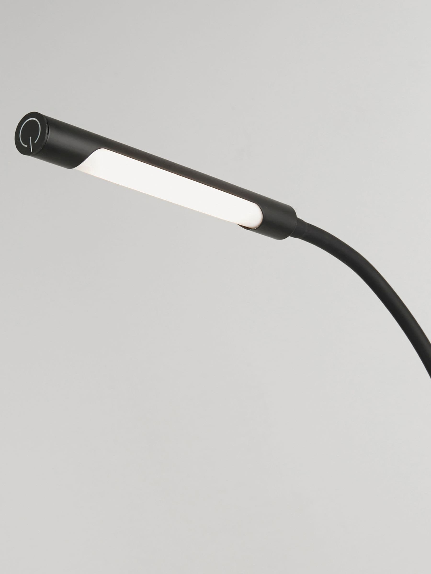 Searchlight Black Corsica rechargeable LED floor lamp 160cm - British product