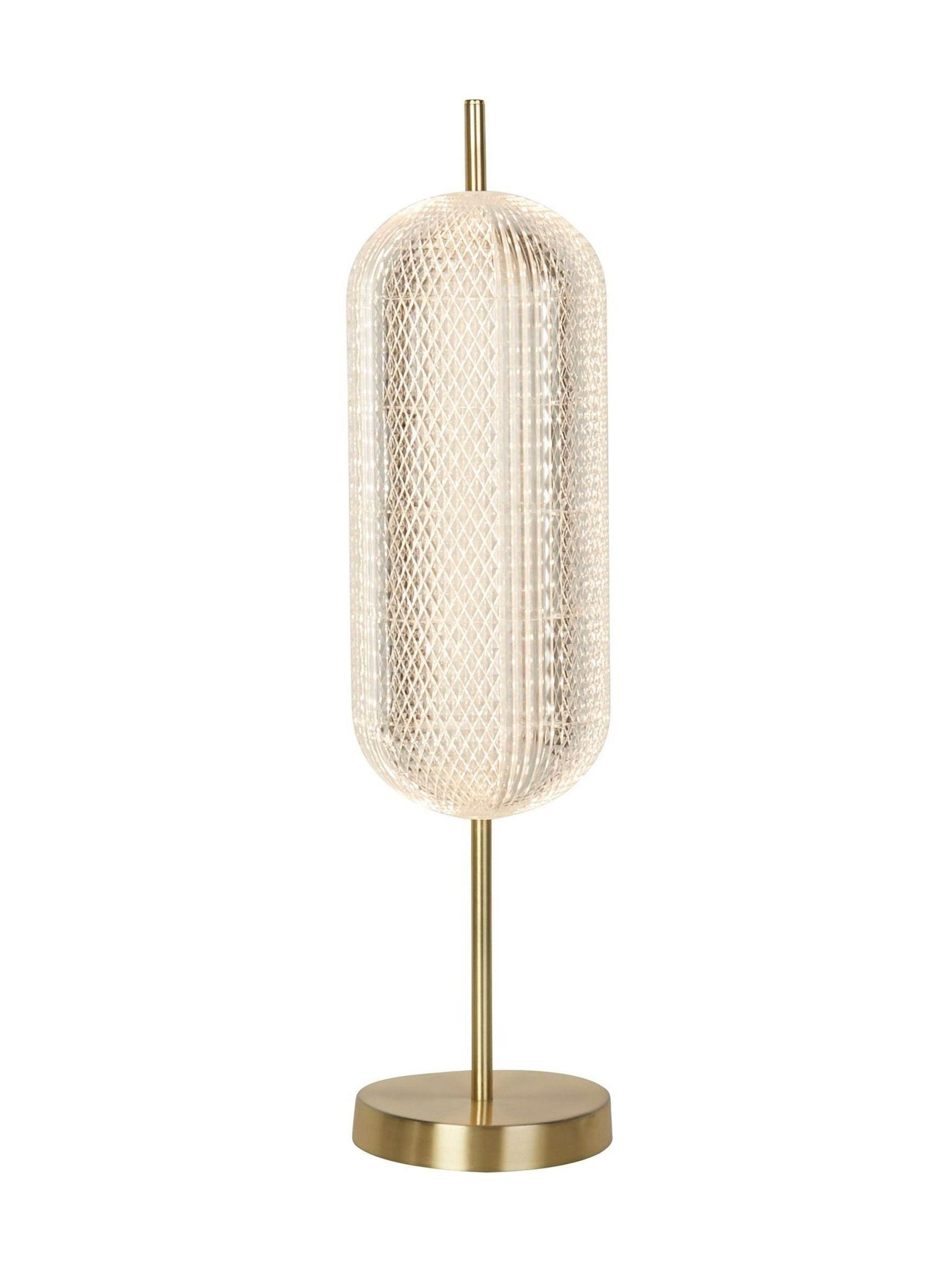 Searchlight Tuscany satin brass LED table lamp 60cm (British brand)
