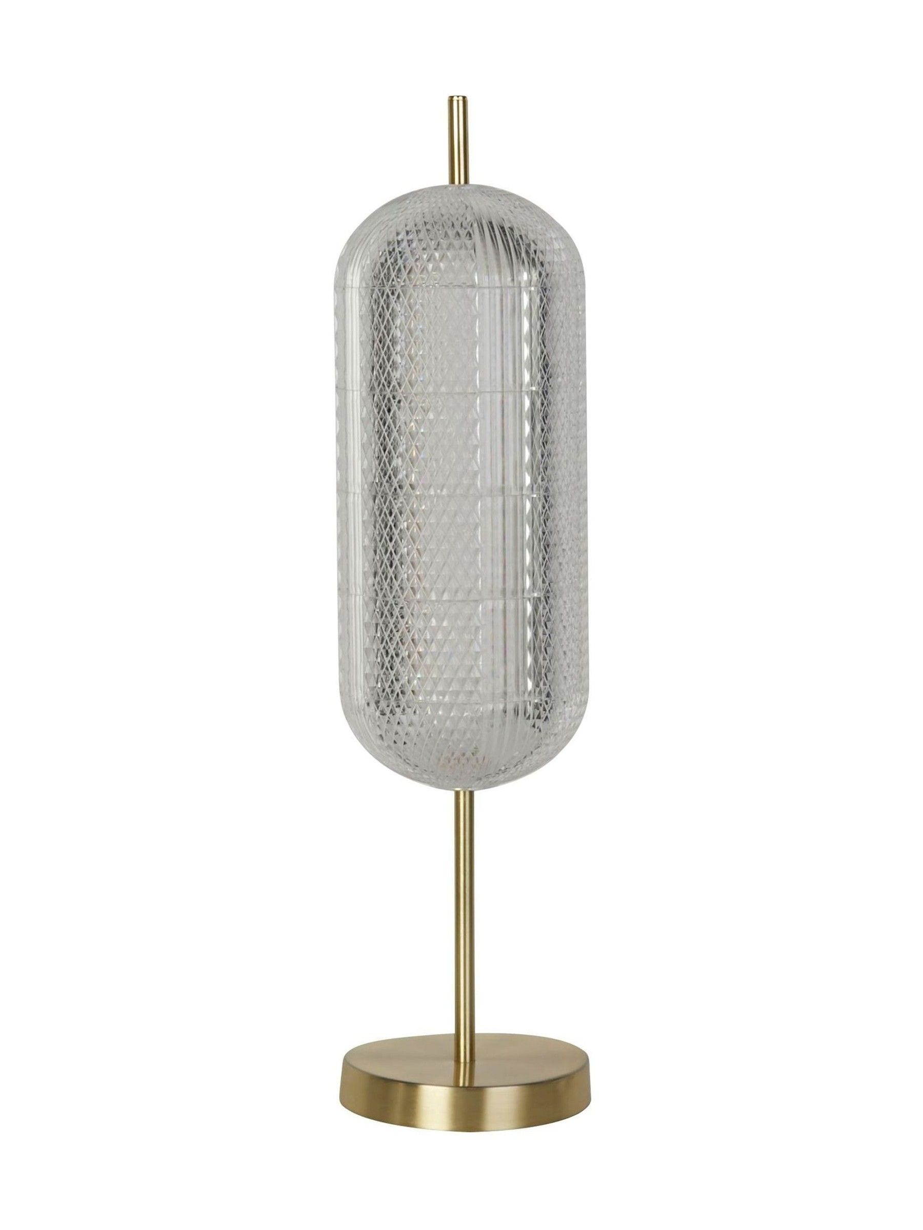 Searchlight Tuscany satin brass LED table lamp 60cm (British brand)