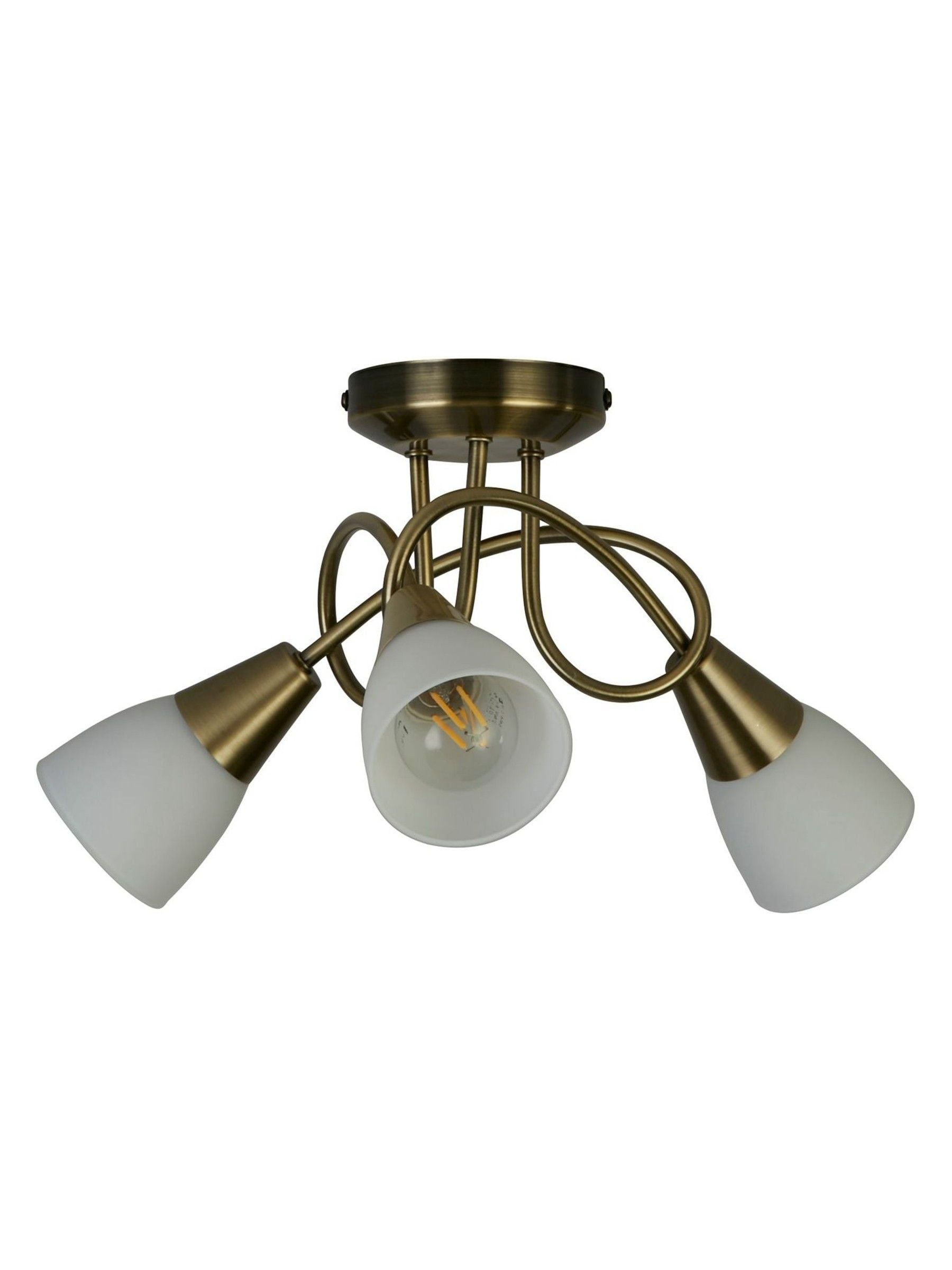 Searchlight Henley ceiling light antique brass finish (British brand)