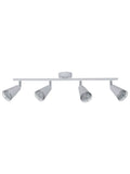 Searchlight Devon 4-light spotlight ceiling light, white, imported from the UK