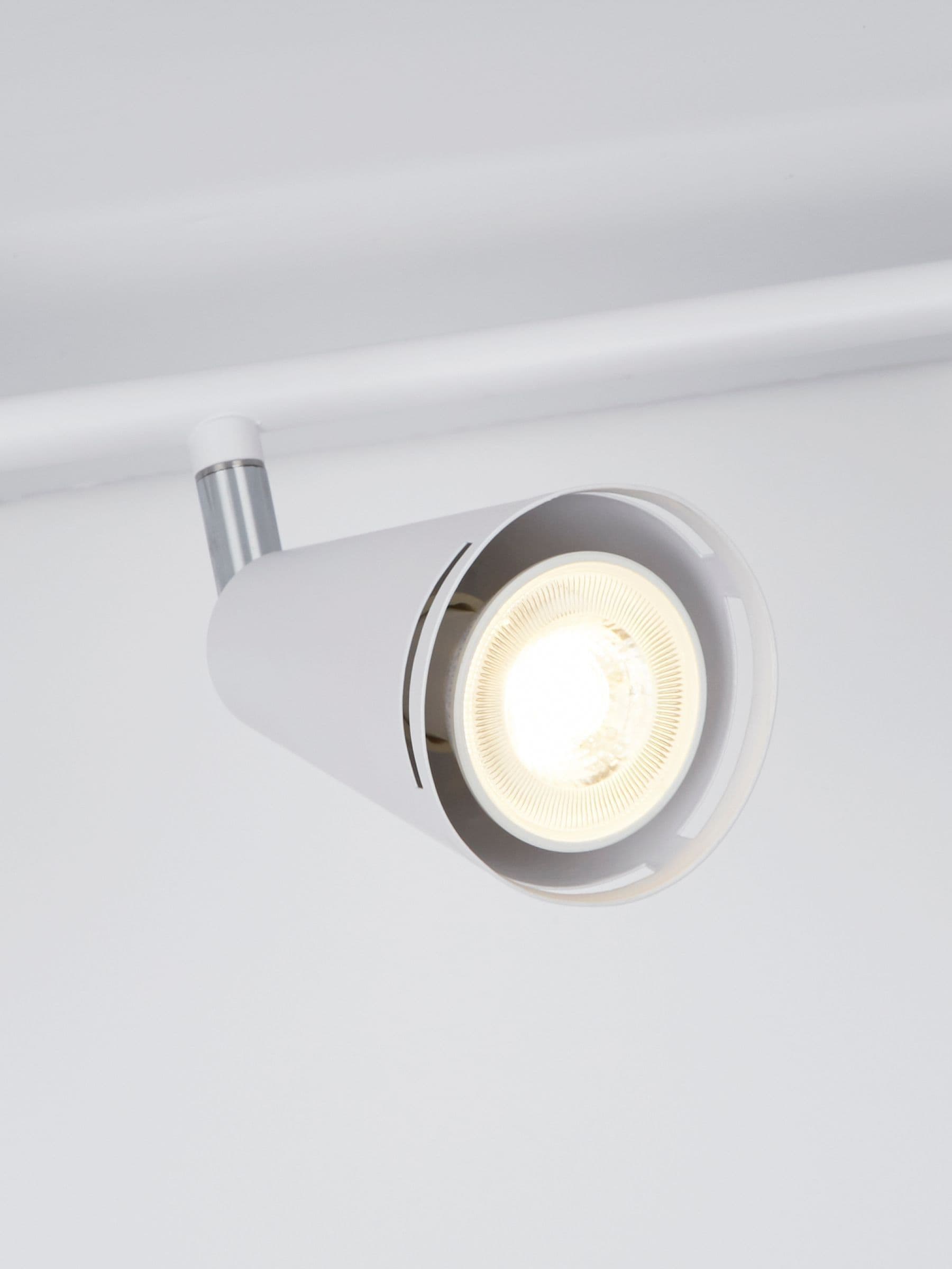 Searchlight Devon 4-light spotlight ceiling light, white, imported from the UK
