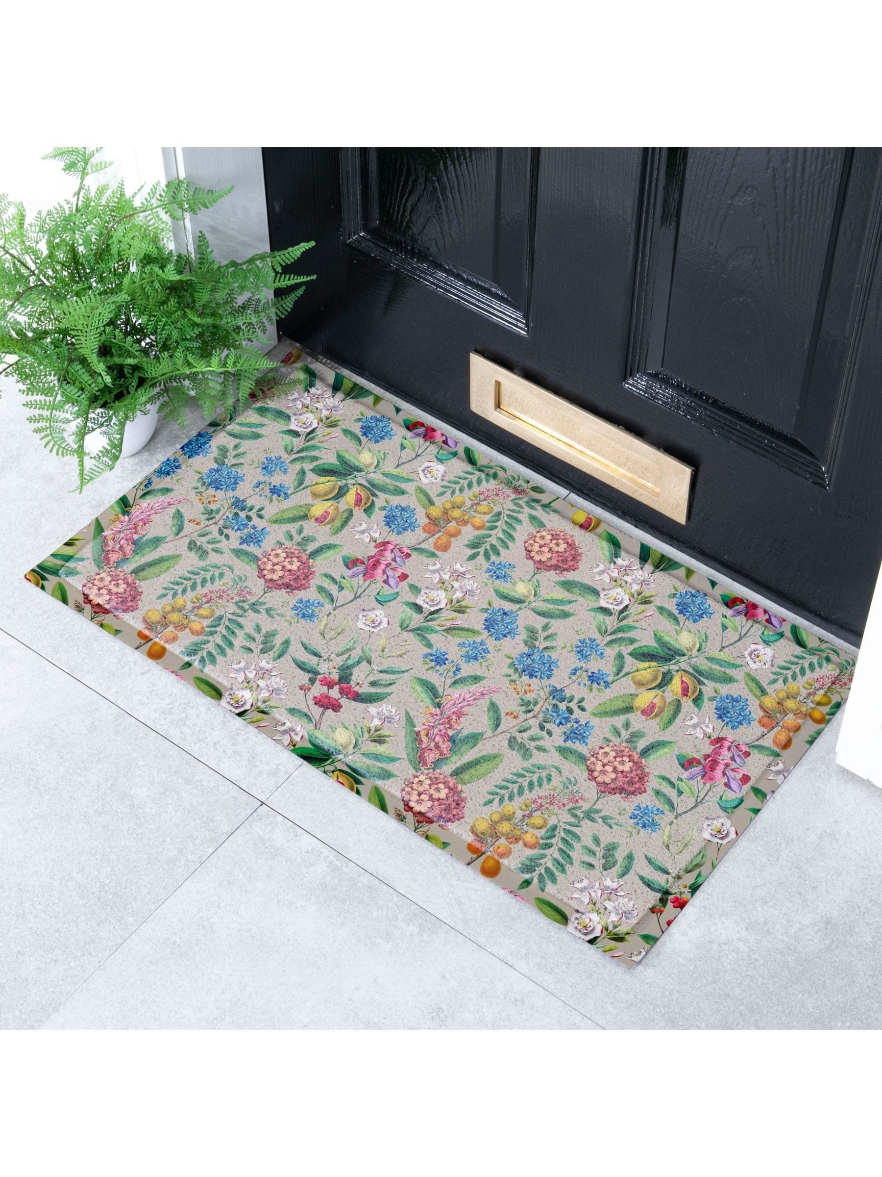 Artsy Mats bold floral doormat 70x40cm, UK version