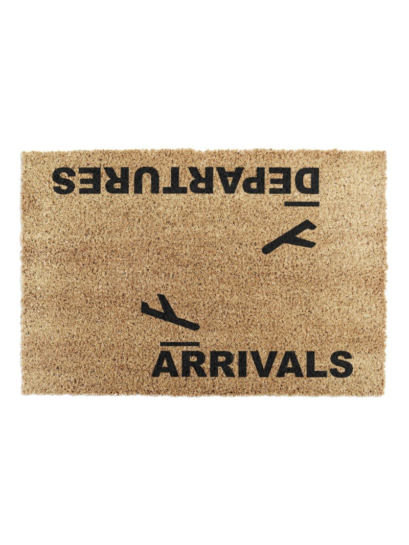 Artsy Arrivals and Departures doormat 60x40cm - British product