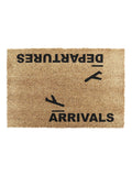 Artsy Arrivals and Departures doormat 60x40cm - British product