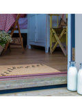 Artsy Mats natural black paw print doormat 60x40cm - British product