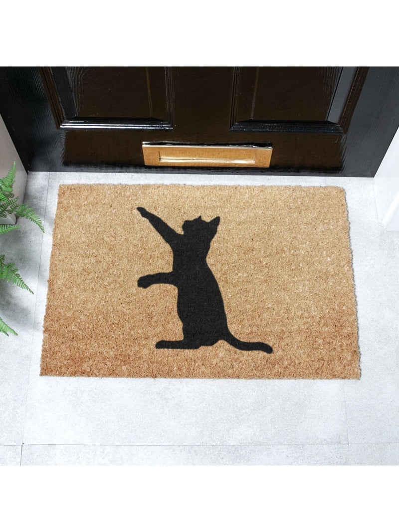 Artsy Mats cat doormat natural black 60x40cm - British product