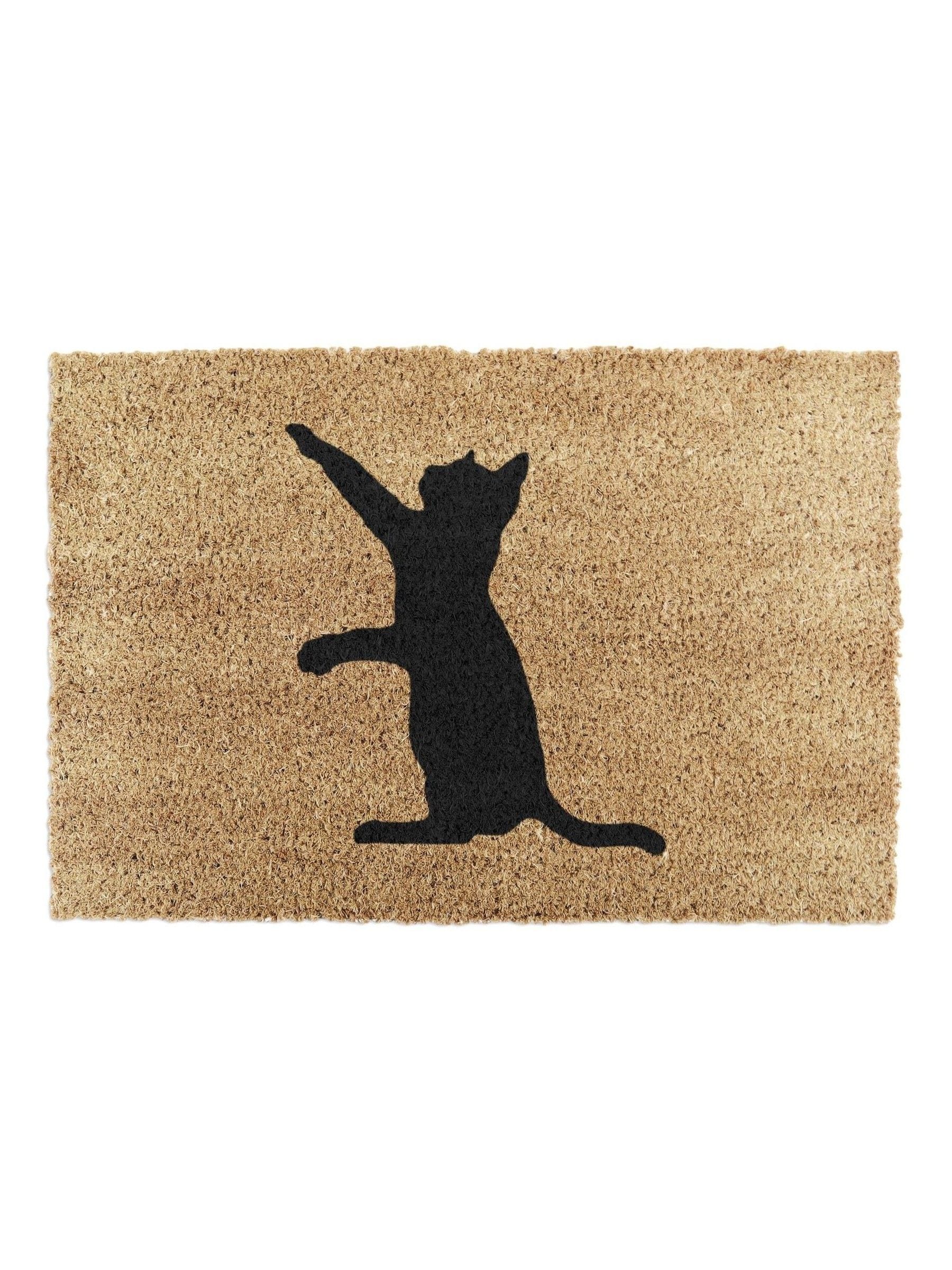Artsy Mats cat doormat natural black 60x40cm - British product