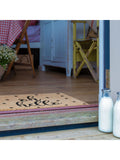 Artsy Oh Hello doormat coconut fibre non-slip PVC backing 60x40cm, UK version