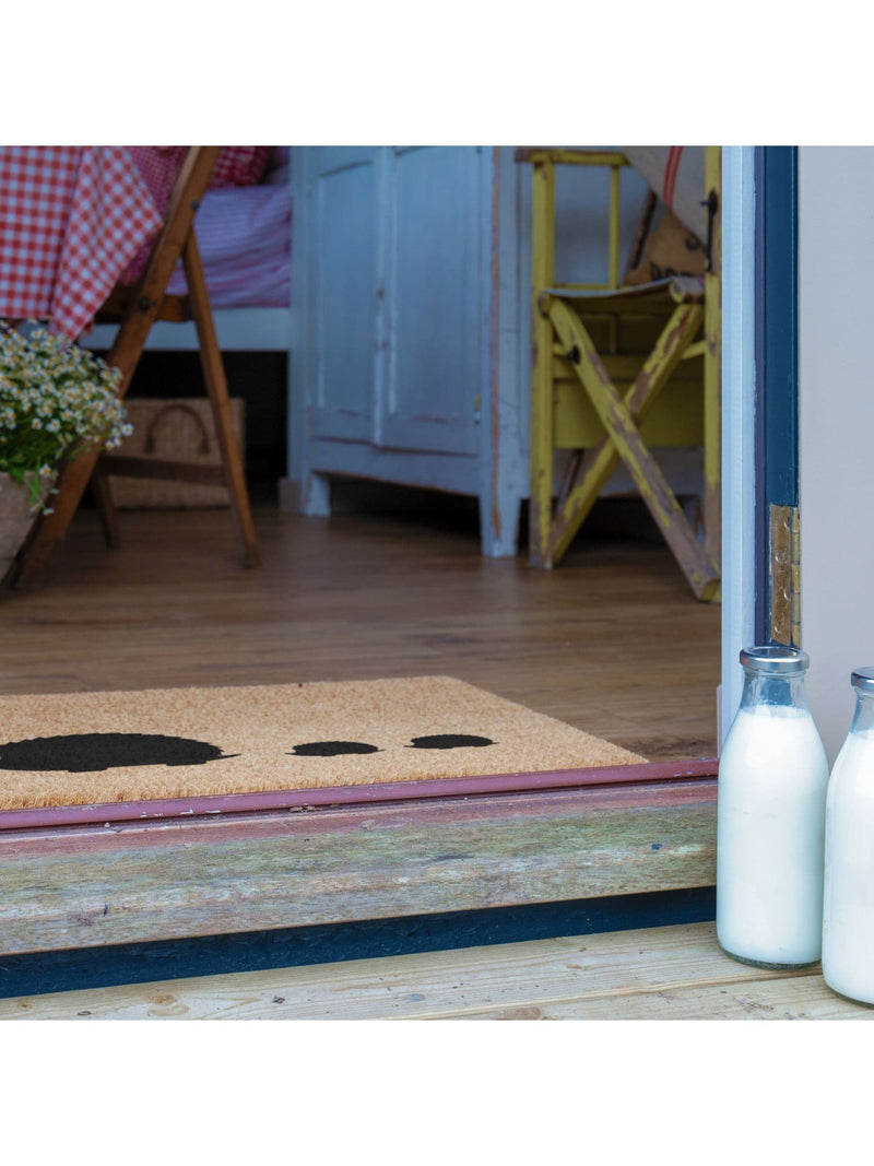 Artsy Mats hedgehog family doormat 60cm x 40cm - British product