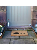 Artsy Mats hedgehog family doormat 60cm x 40cm - British product
