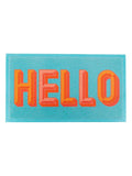Artsy Mats Blue Hello doormat (British brand)