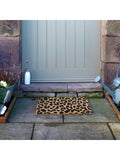 Artsy Mats leopard print doormat 60x40cm, imported from the UK