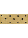 Artsy Mats doormat natural and black multi stars 120x40cm, UK version