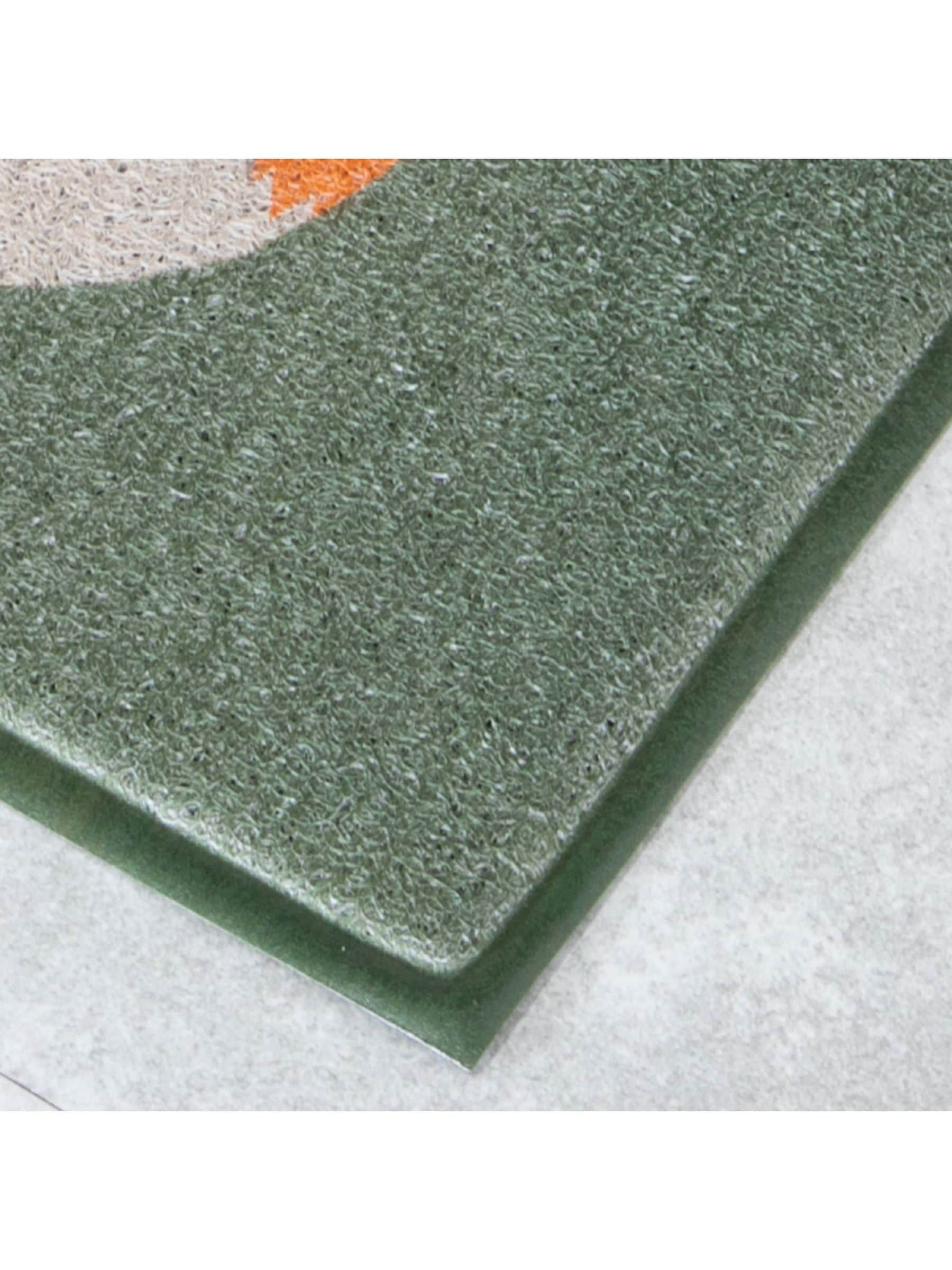 Artsy Mats green Christmas robin doormat 70x40cm (British brand)