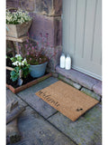 Artsy Mats natural and black bee doormat, UK version