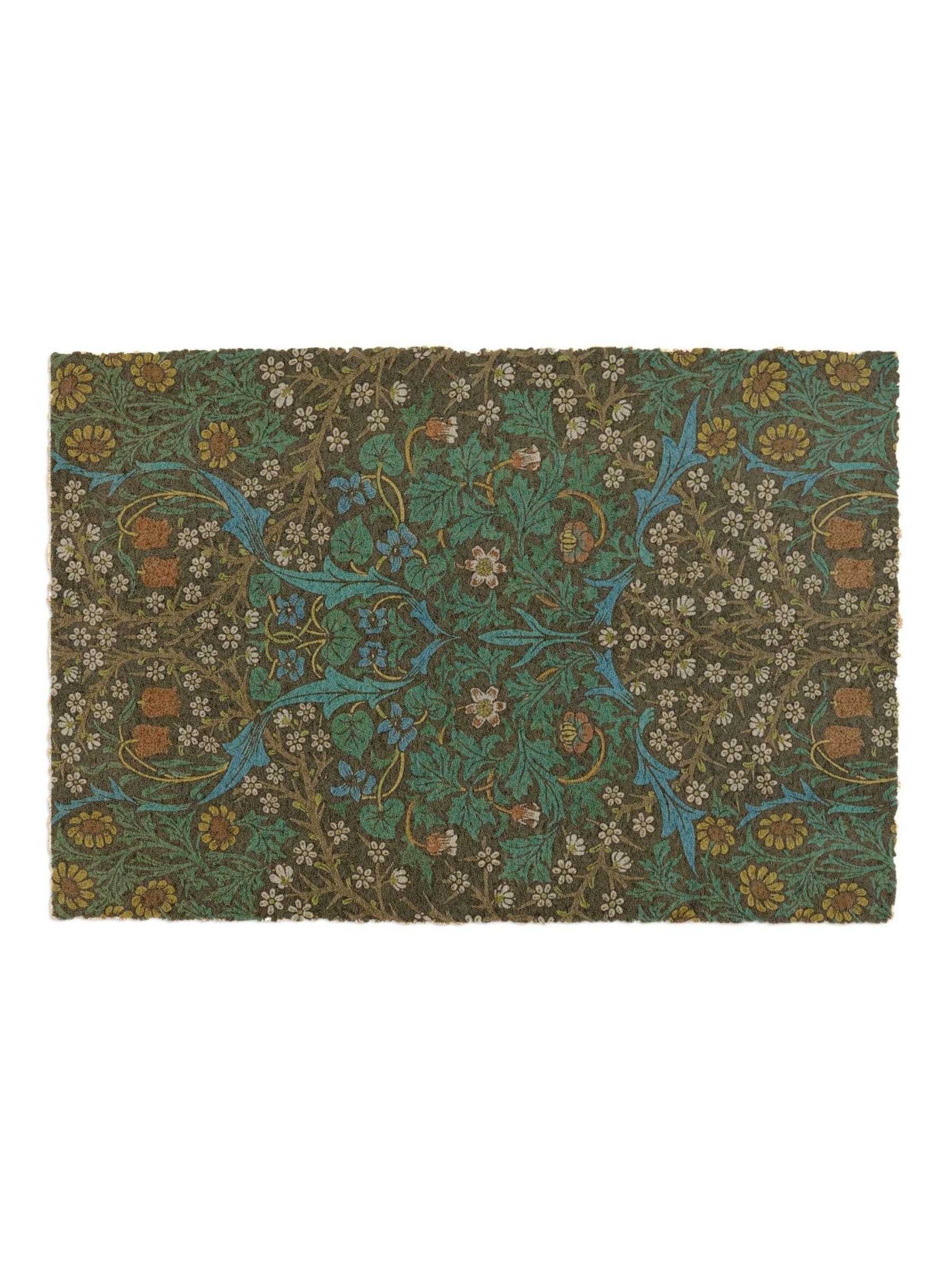 Artsy Mats brown William Morris tulips doormat 60x40cm - British product