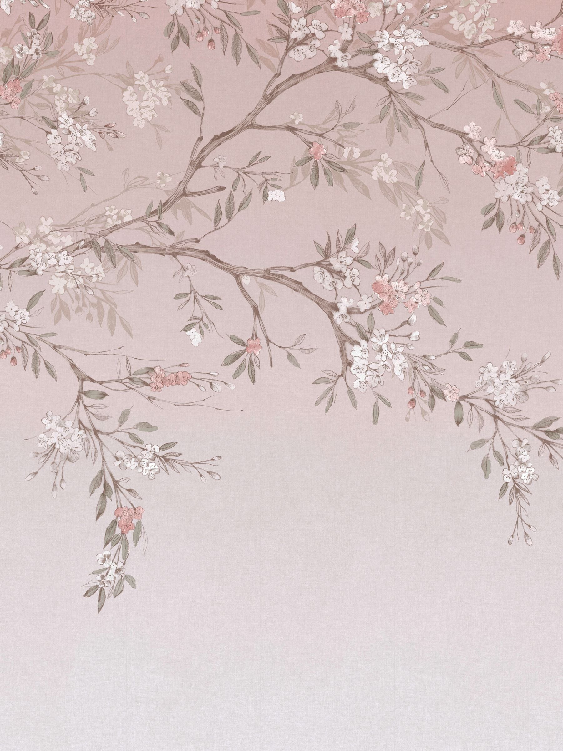 Art For The Home Pink Blossom Trail mural 3M - British product