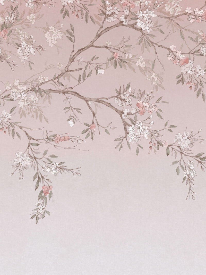 Art For The Home Pink Blossom Trail mural 3M - British product
