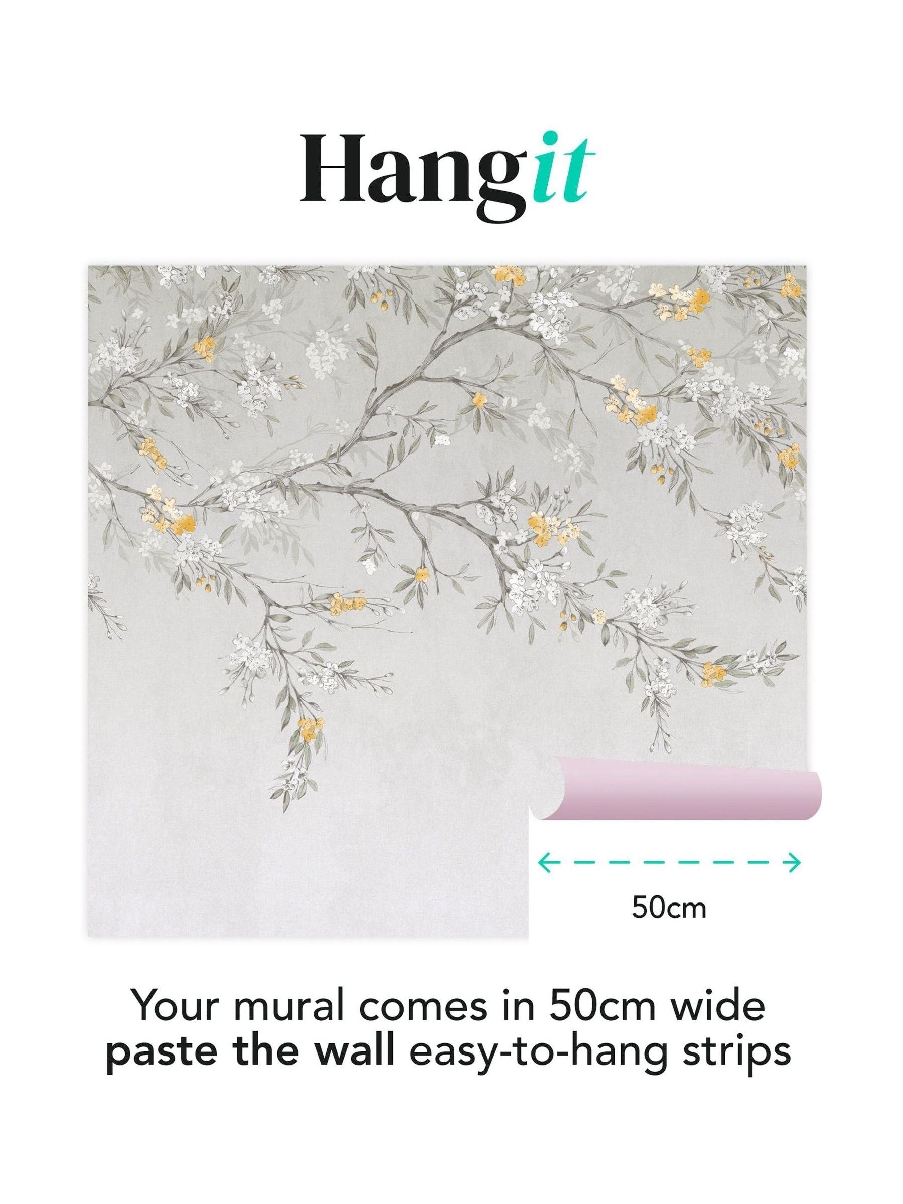 Art For The Home Yellow Blossom Trail Fixed Size 3M Mural