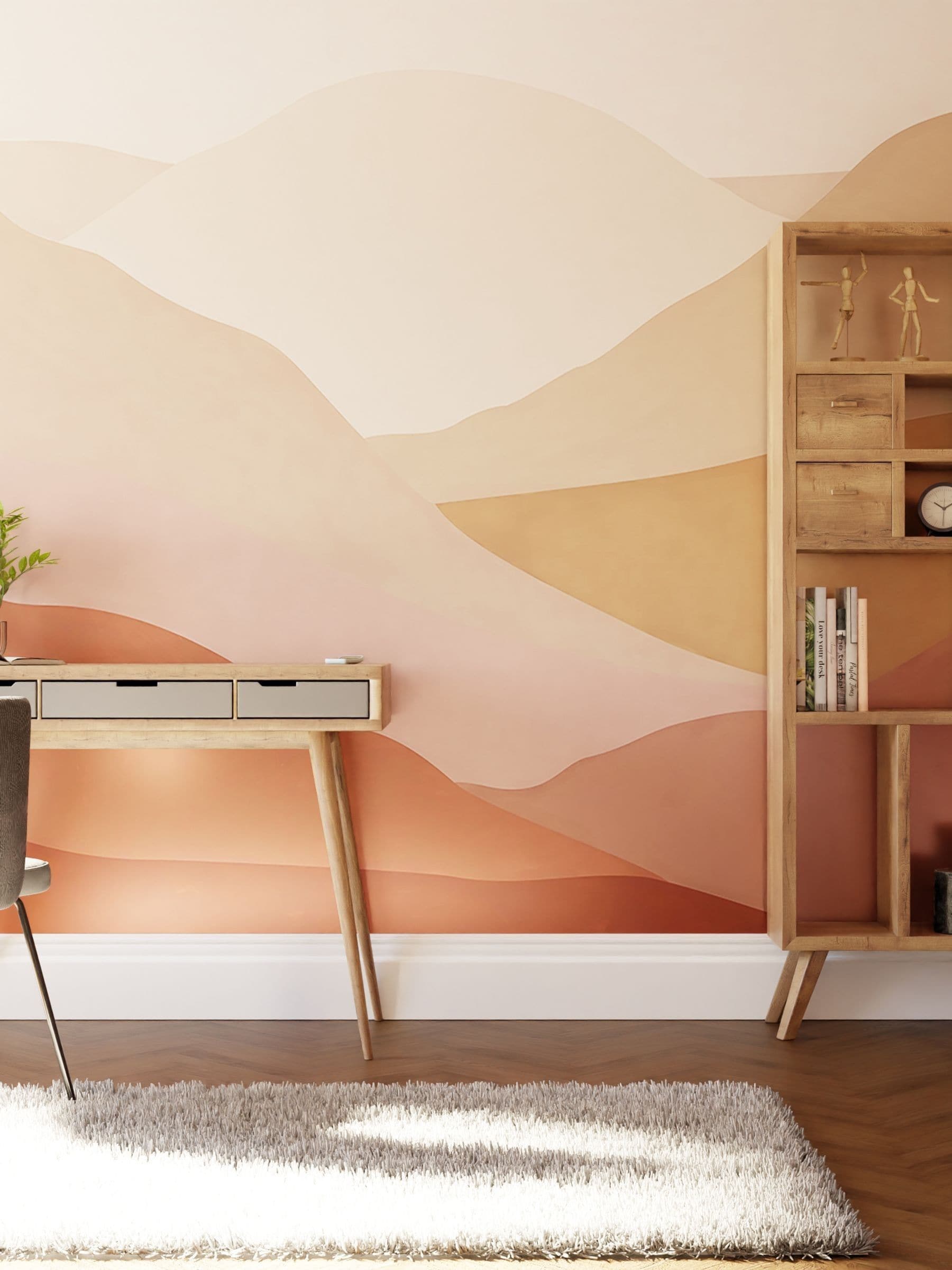 Art For The Home blush mural Beyond the Horizon 3M (British brand)