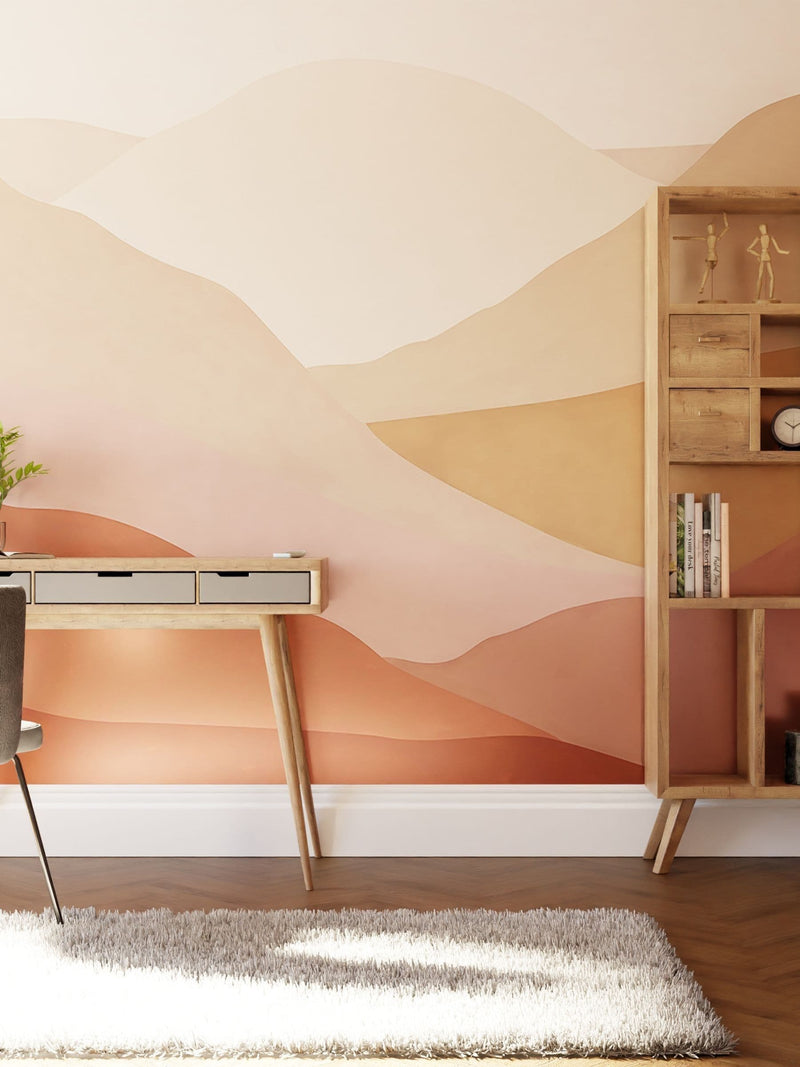 Art For The Home blush mural Beyond the Horizon 3M (British brand)