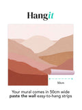 Art For The Home blush mural Beyond the Horizon 3M (British brand)