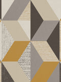Art For The Home yellow geometric mural 4m (British brand)
