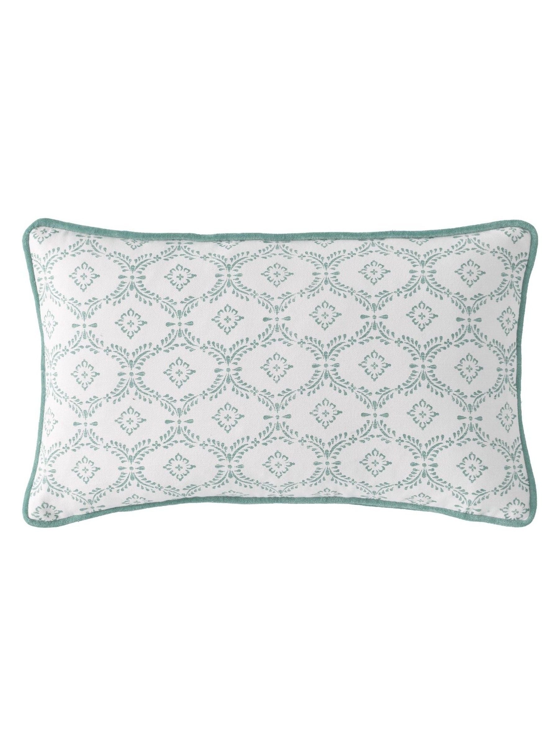 Laura Ashley sage green Norton cushion 100% cotton, imported from the UK