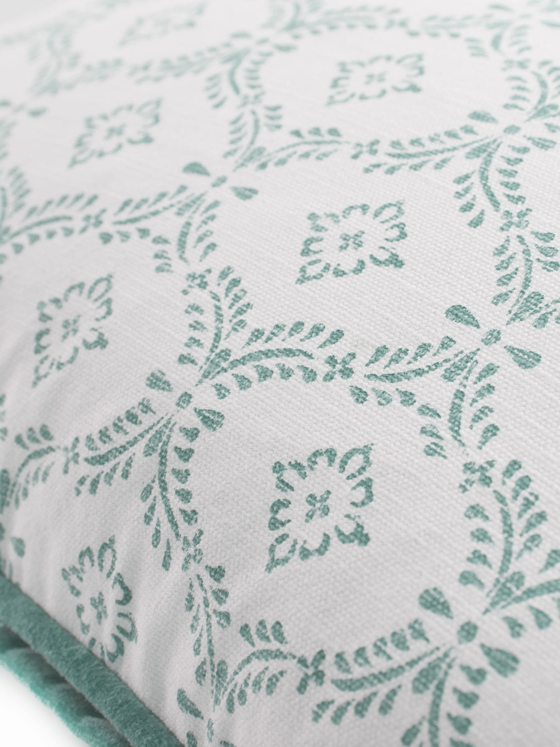 Laura Ashley sage green Norton cushion 100% cotton, imported from the UK