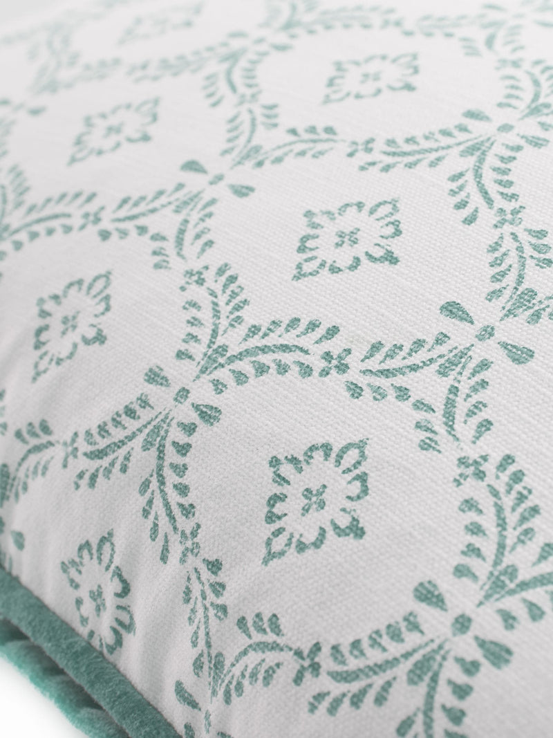 Laura Ashley sage green Norton cushion 100% cotton, imported from the UK