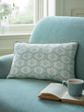 Laura Ashley sage green Norton cushion 100% cotton, imported from the UK