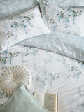 Laura Ashley Mirabelle Blue Pale Seaspray duvet cover and pillowcase set, UK version
