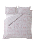 Laura Ashley Pink Blush Reversible Tuileries duvet cover and pillowcase set, UK version
