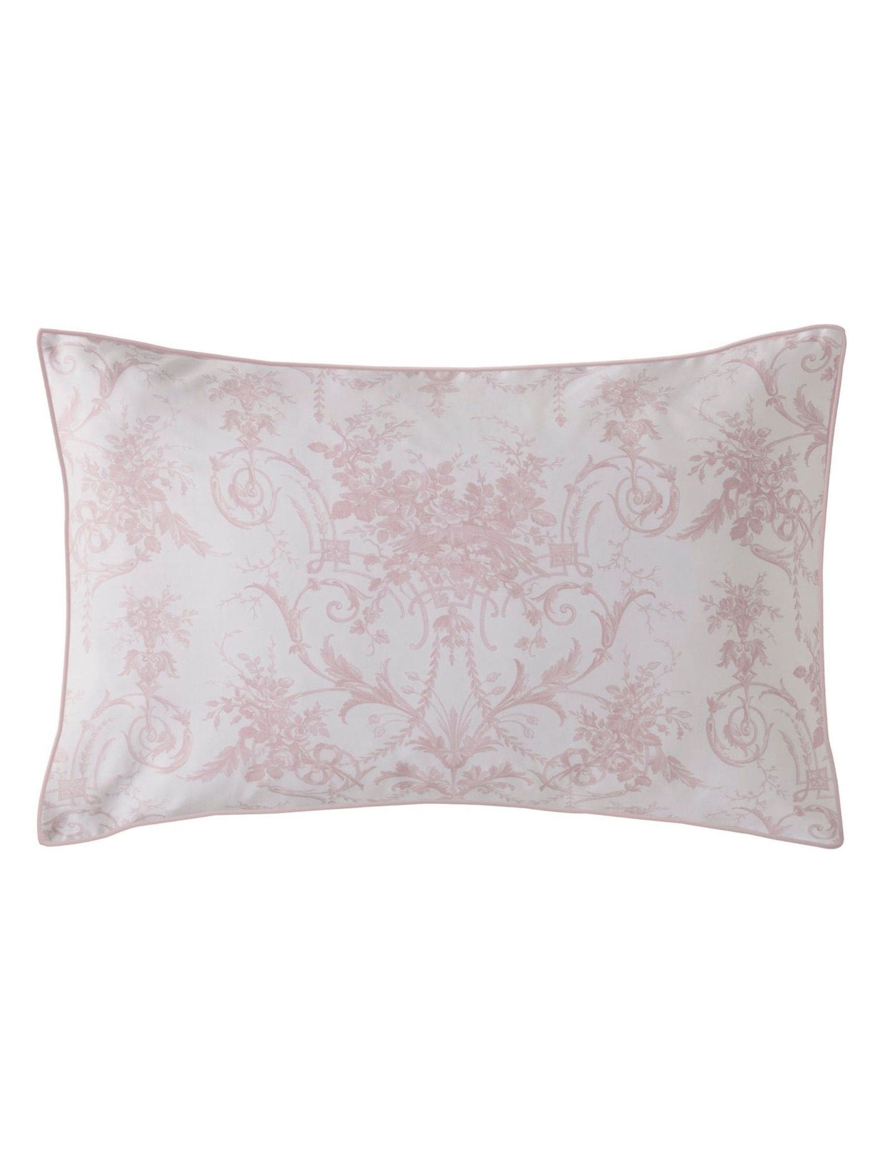 Laura Ashley Pink Blush Reversible Tuileries duvet cover and pillowcase set, UK version