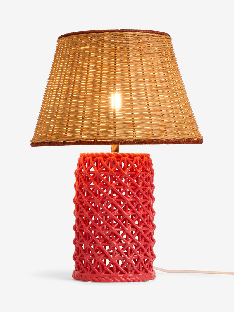 Nina Campbell Pink Chantilly ceramic table lamp 48cm - British product
