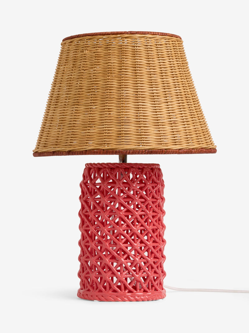 Nina Campbell Pink Chantilly ceramic table lamp 48cm - British product