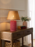 Nina Campbell Pink Chantilly ceramic table lamp 48cm - British product