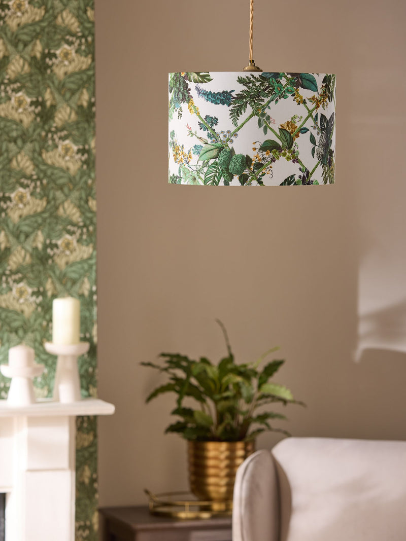Laurence Llewelyn-Bowen Green Garden drum shade (British brand)