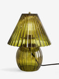 Rockett St George green glass table lamp, UK version