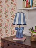 Cath Kidston Pink White Cream Canopy Bow Table Lamp (British brand)