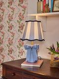 Cath Kidston Pink White Cream Canopy Bow Table Lamp (British brand)