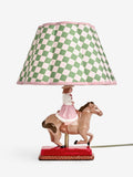 Cath Kidston cowgirl table lamp checkered shade, imported from the UK