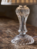 Shabby Chic by Rachel Ashwell clear glass table lamp 37cm, imported from the UK