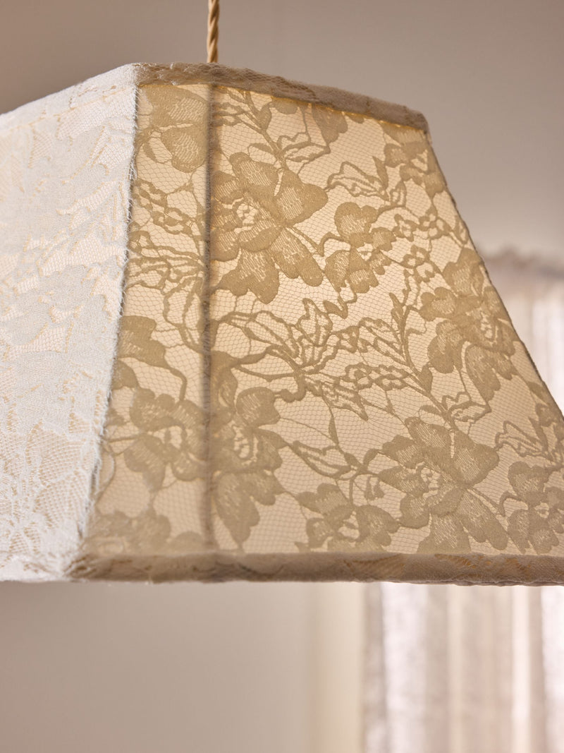 Shabby Chic Rachel Ashwell Esme lace lampshade cream, imported from the UK