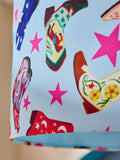 Eleanor Bowmer Pale Blue Cowboy Easyfit lampshade 25cm, imported from the UK