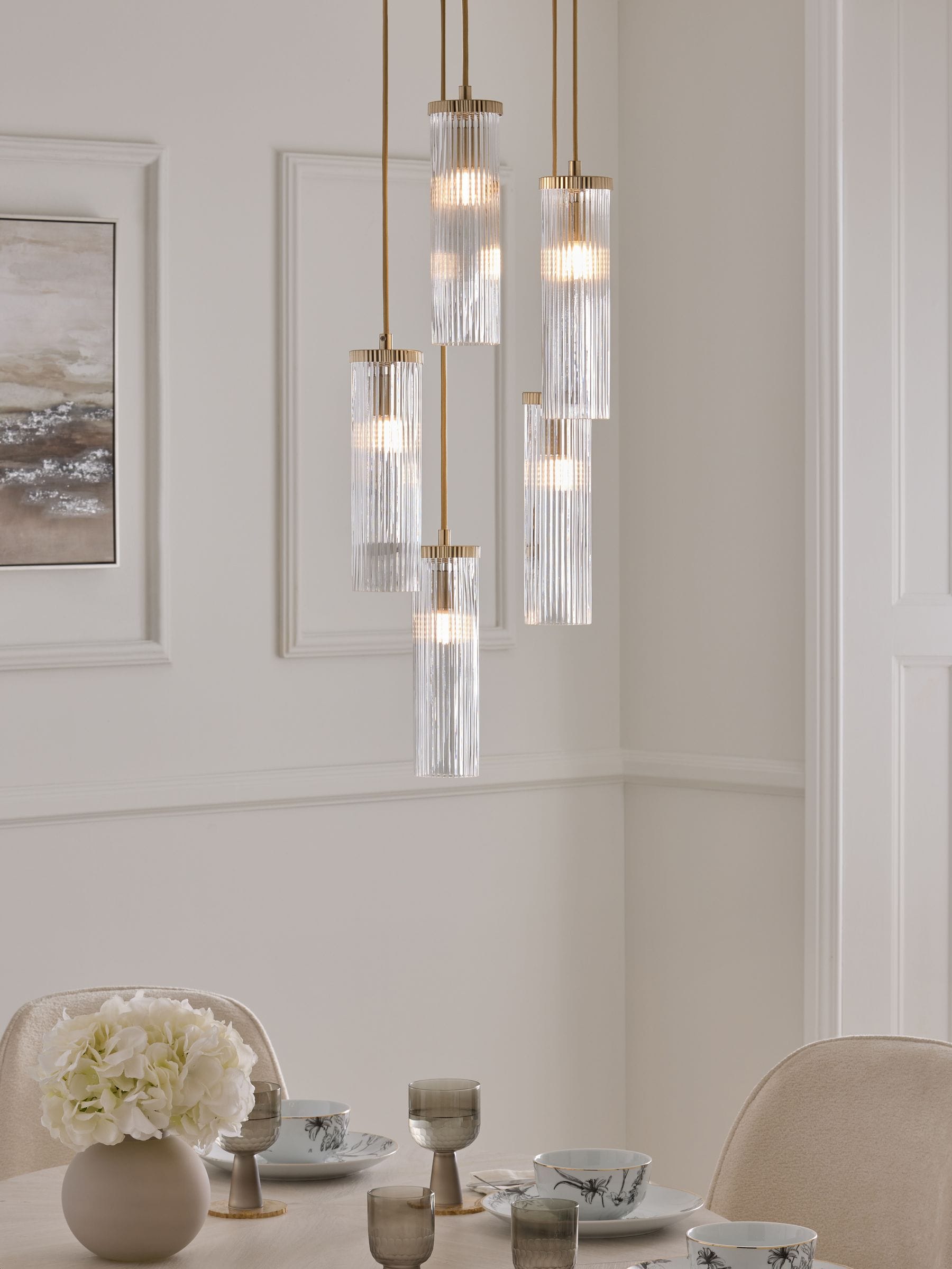 Lipsy cluster ceiling light ridge five lights (British brand)