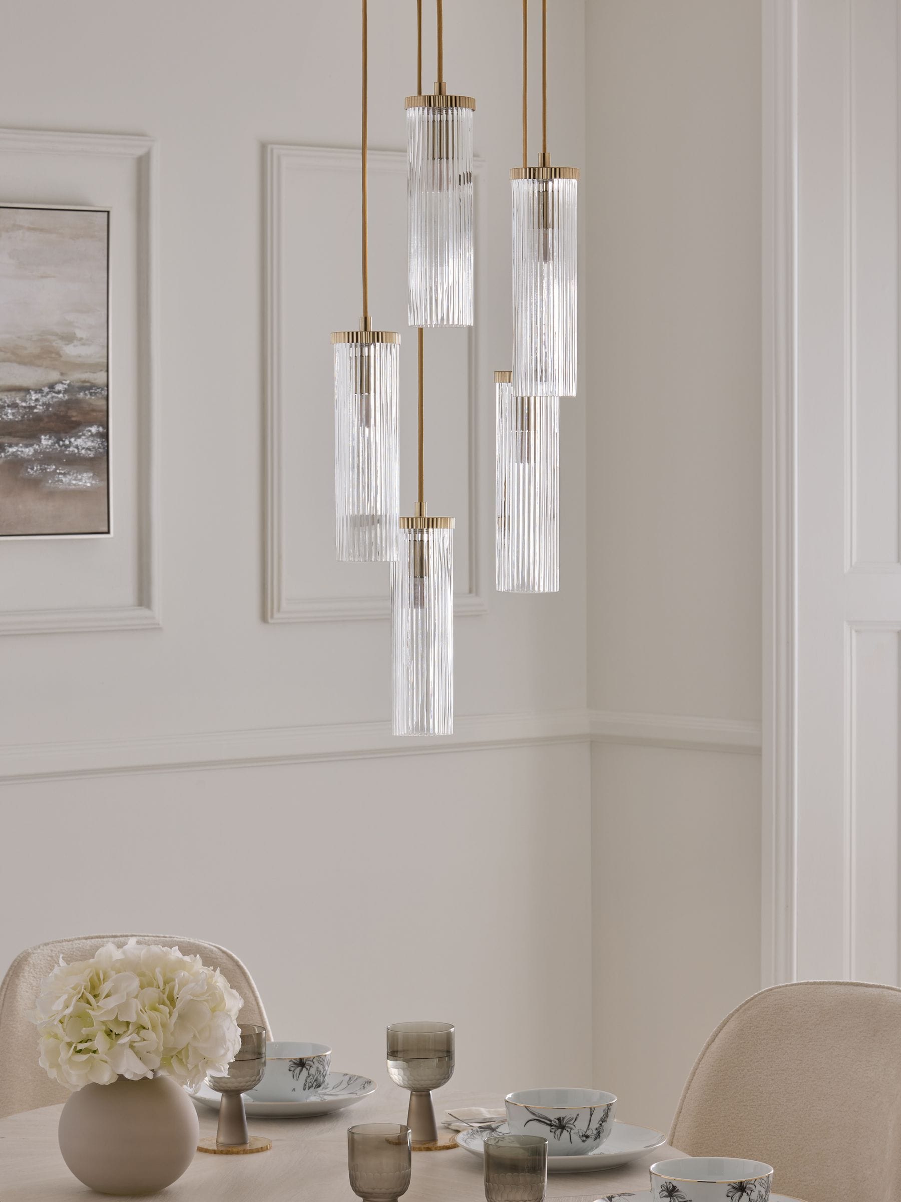 Lipsy cluster ceiling light ridge five lights (British brand)