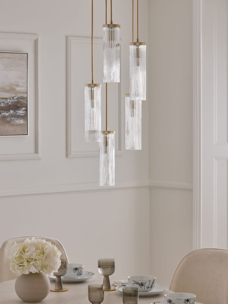 Lipsy cluster ceiling light ridge five lights (British brand)