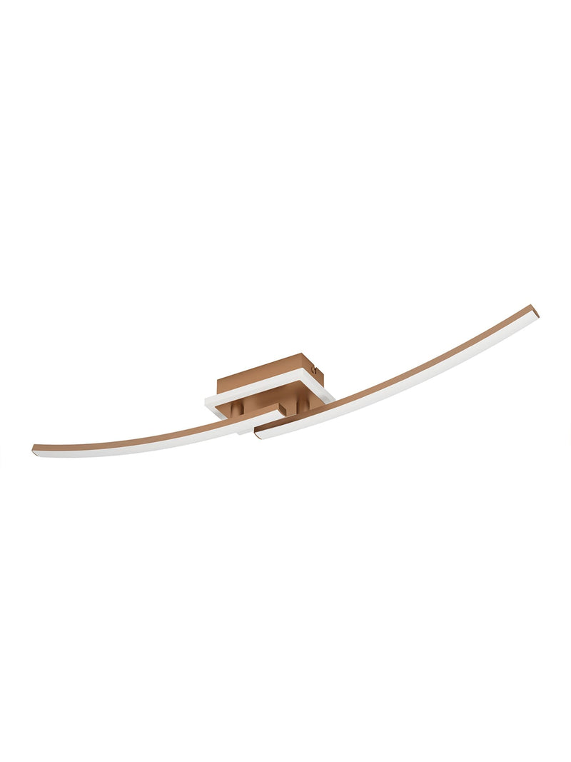 Eglo Lungolago ceiling light brown steel plastic - British product